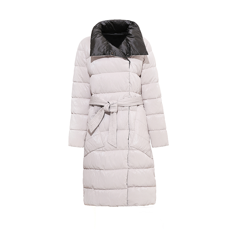 Damen\'s reversible warm coat/down Jacket mit Stehkragen